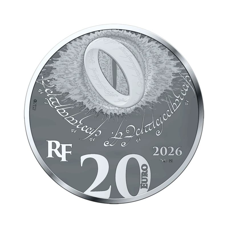 Srebrna moneta France Władca Pierścieni 2026 Proof o wadze 1 uncji Monety kolekcjonerskie