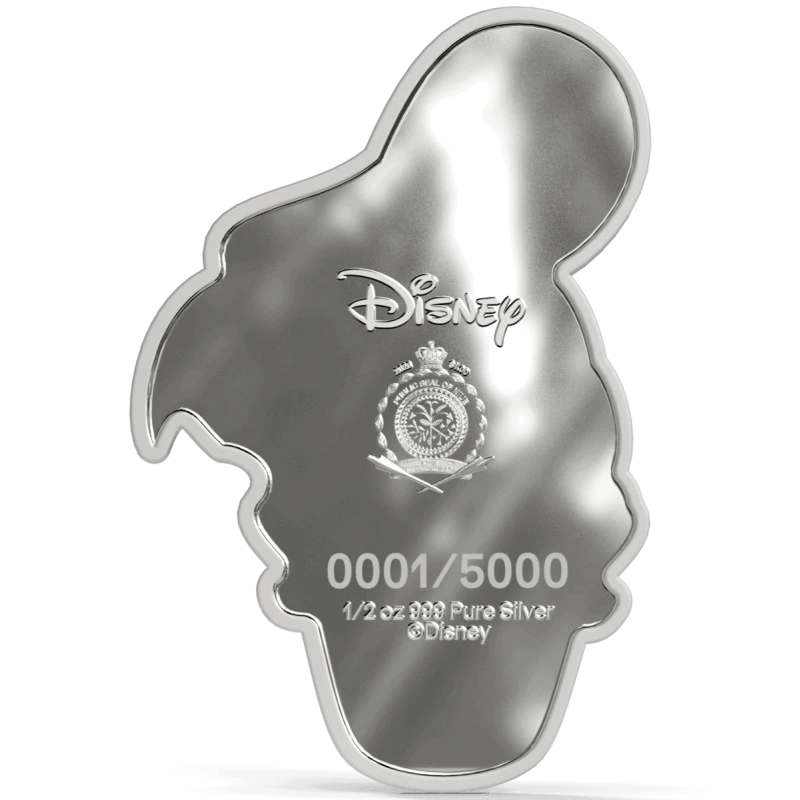 Srebrna moneta Niue Disney Kaczor Donald 2026 Proof 1/2 uncji Monety kolekcjonerskie