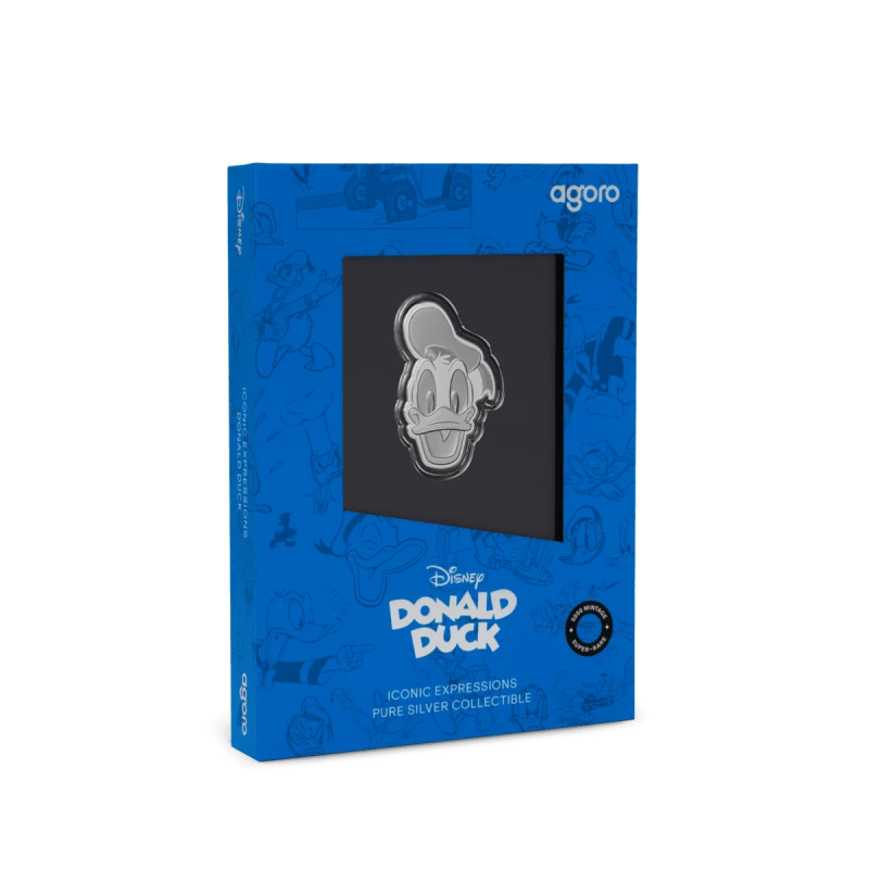 Srebrna moneta Niue Disney Kaczor Donald 2026 Proof 1/2 uncji Monety kolekcjonerskie