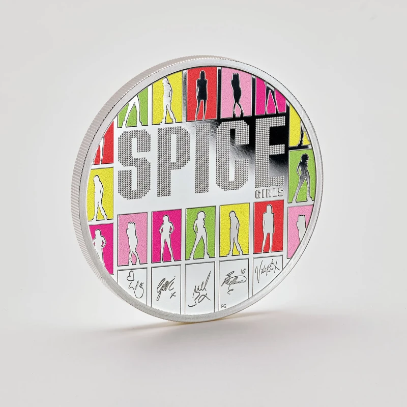 United Kingdom Silver Coin Spice Girls 2026 Proof Colored 1 oz Collectible coins