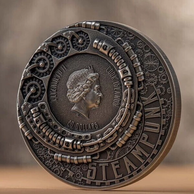 Srebrna moneta z Wysp Cooka 