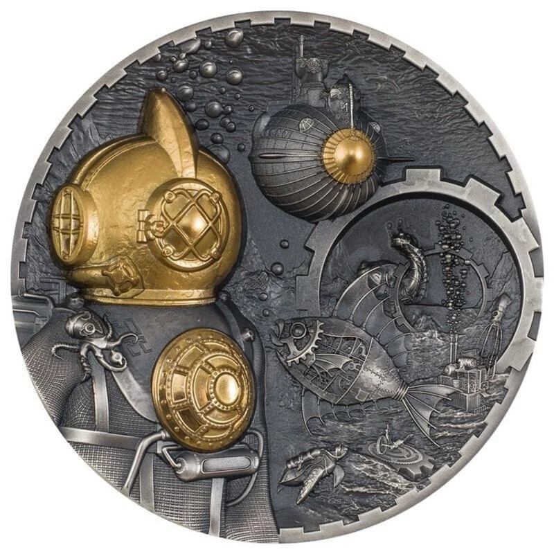 Srebrna moneta z Wysp Cooka 