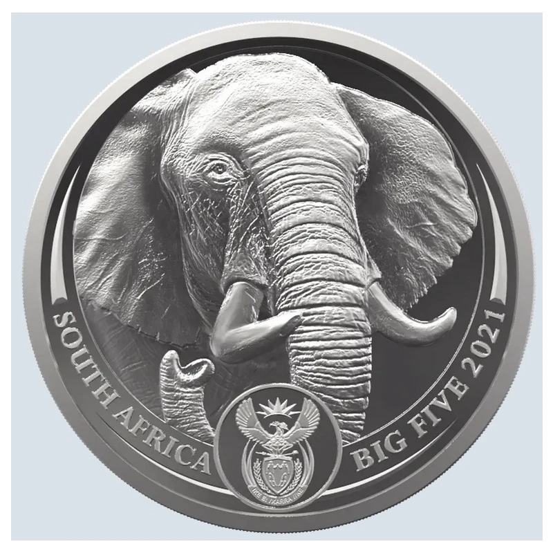 South Africa: Elephant platinum coin 2021 (Proof) 1 oz Collectible coins